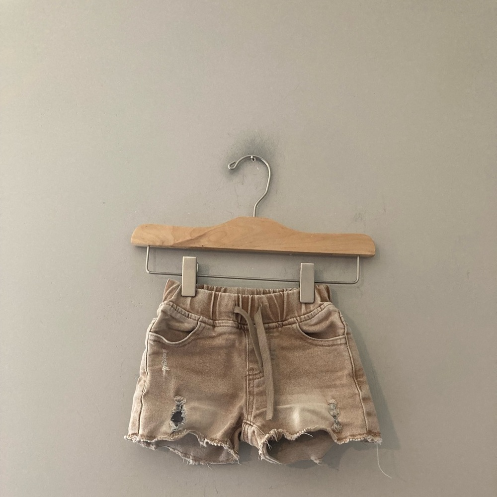 $15 ADD ON Little Bipsy denim shorts 12-18M Jamie Kay Quincy‎ Mae Wild Wawa